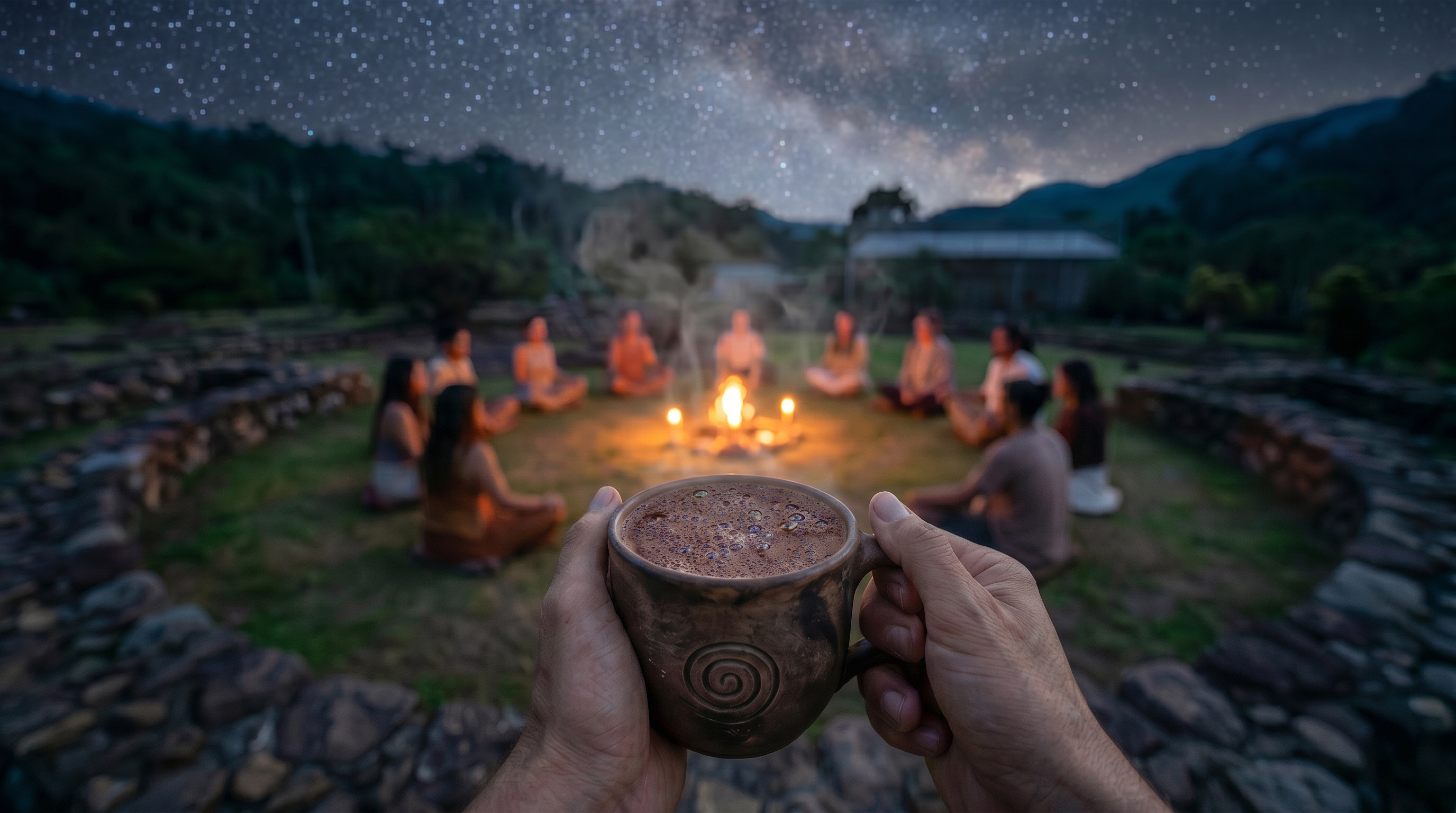 Load video: Video introducing a retreat to the Amazon Rainforest in Ecuador July 15th, 2026 to visit the oldest known origin point of ceremonial cacao.